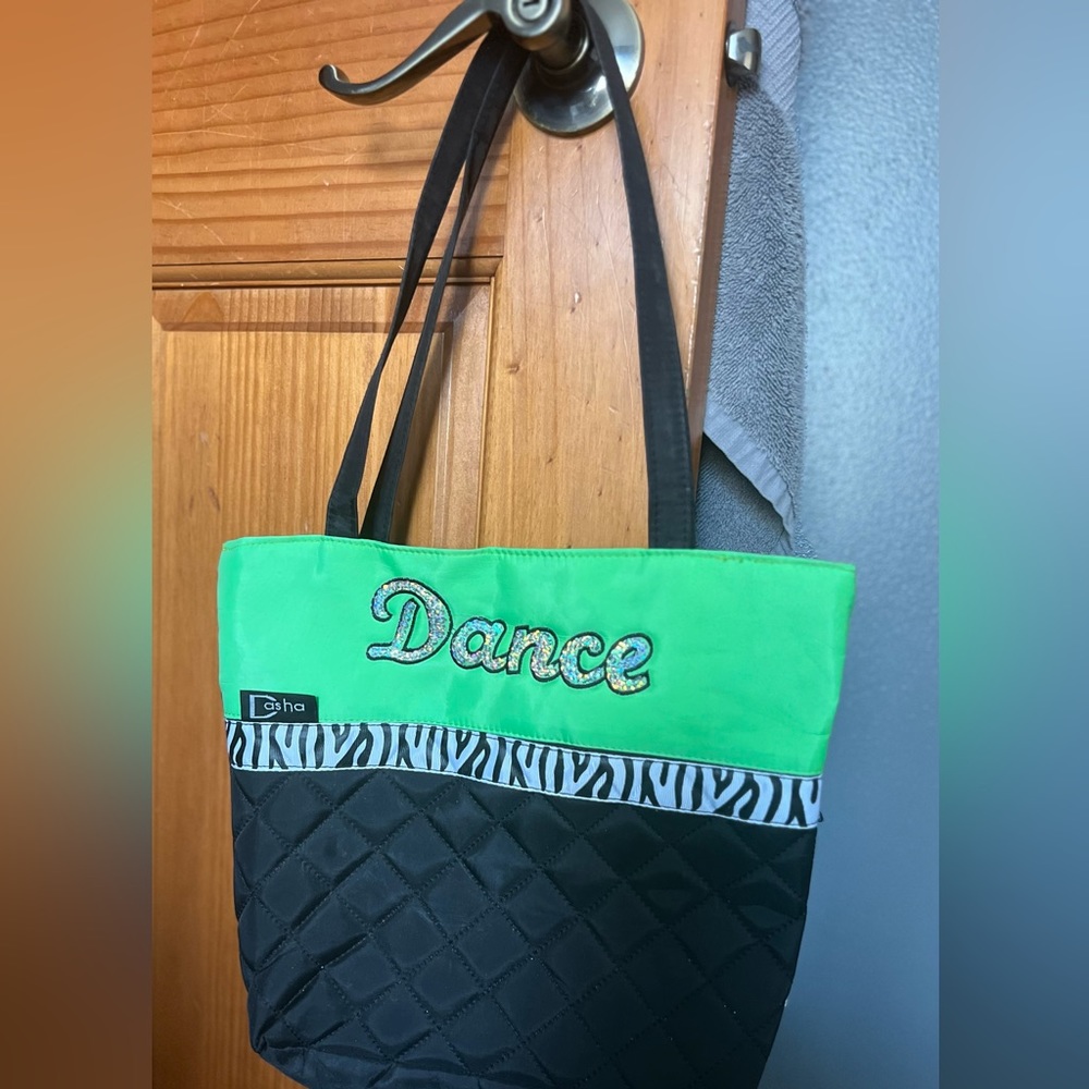 Cute DANCE bag purse with zippers DASHA designs